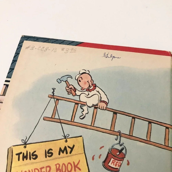 Vtg 1976  The House That Popeye Built Book Wonder Books - Picture 6 of 16